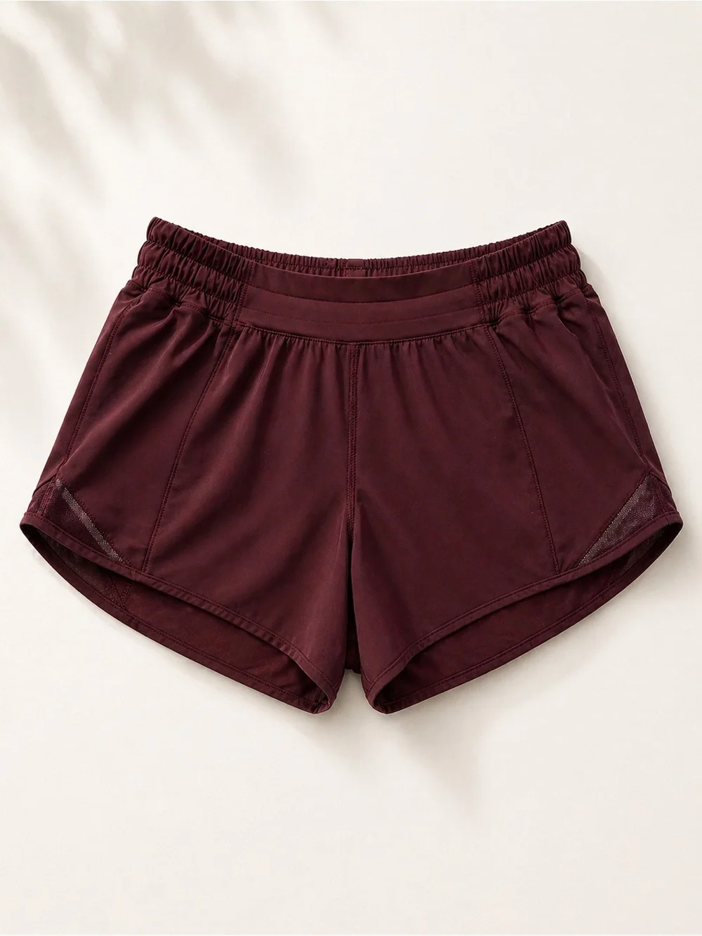 Lululemon Hotty Hot HR 3.5” Shorts Size 6 Burgundy NWOT Lined Running - Picture 5 of 6